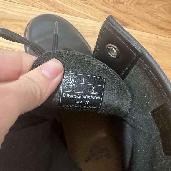 Dr. Martens Black Boots with Yellow Accents - Picture 12 of 13